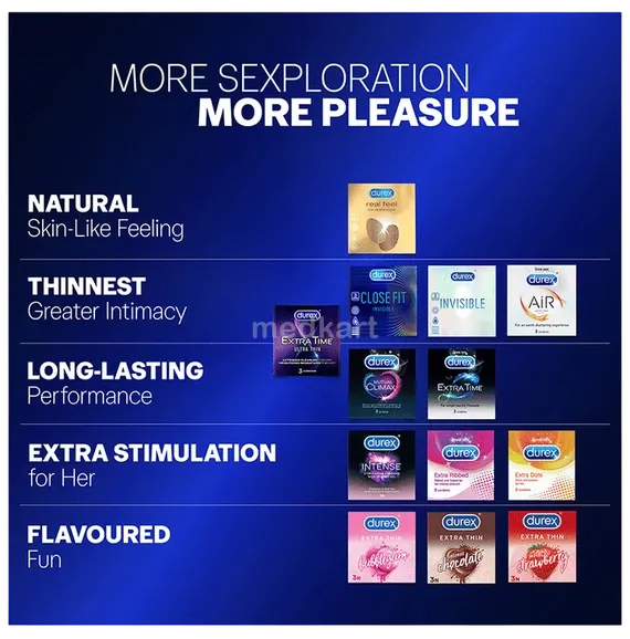 condom durex extra time 10's